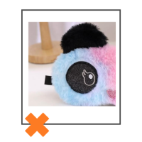 Slaapmasker panda regenboog